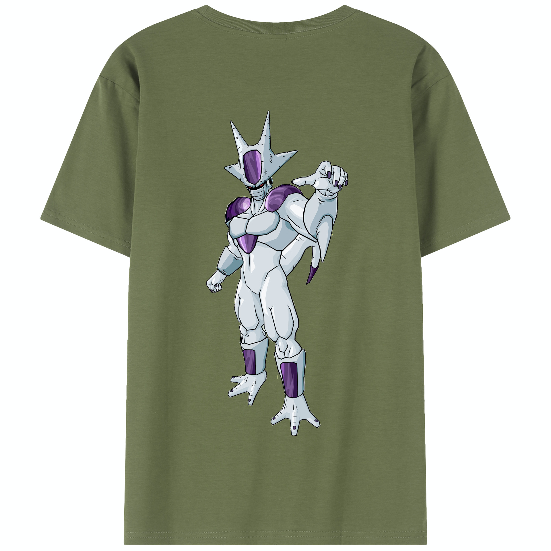 （画像用） ドラゴンボール クウラ DRAGON BALL Cooler Coora 綿100％半袖Tシャツ（背面プリント）